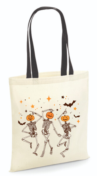 Vászontáska - színes fülű 