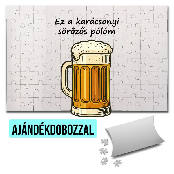 Puzzle - kirakó ajándékdobozzal