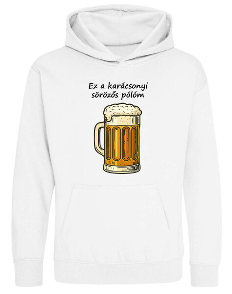 Kapucnis belebújós gyerek pulóver