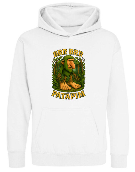 Kapucnis belebújós gyerek pulóver