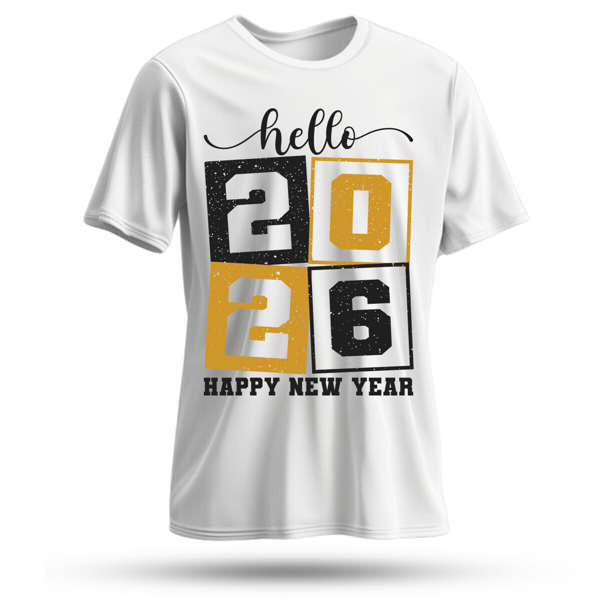 Retro hello 2026 New Year