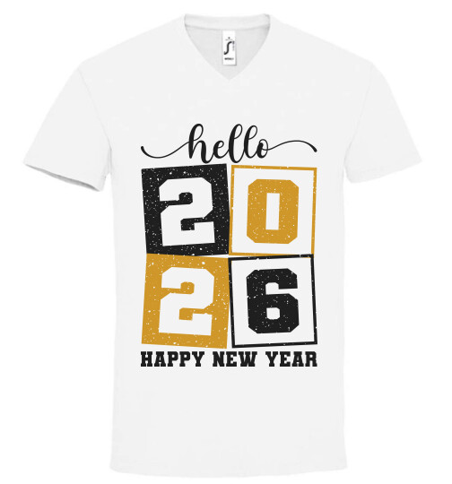 Unisex V nyakú póló