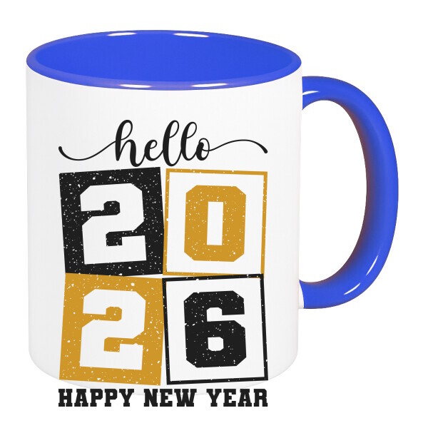 Színes fülű és belsejű bögre