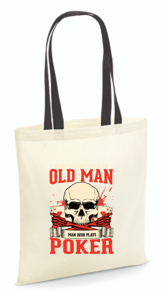 Vászontáska - színes fülű 