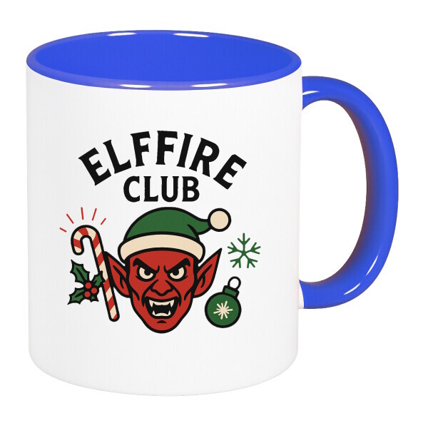 Színes fülű és belsejű bögre