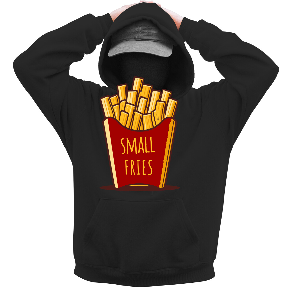 Kapucnis belebújós pulóver