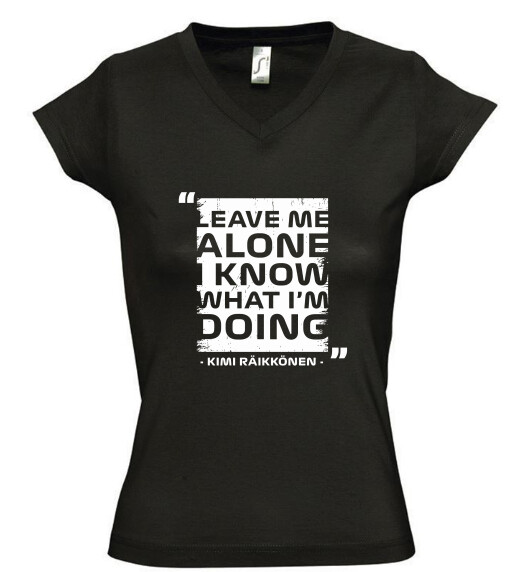 Női V nyakú póló