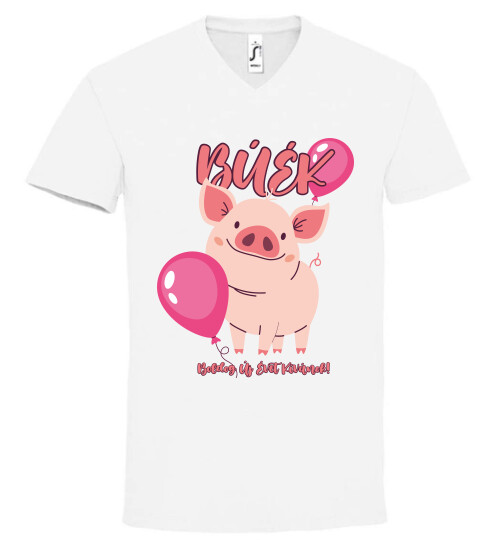 Unisex V nyakú póló