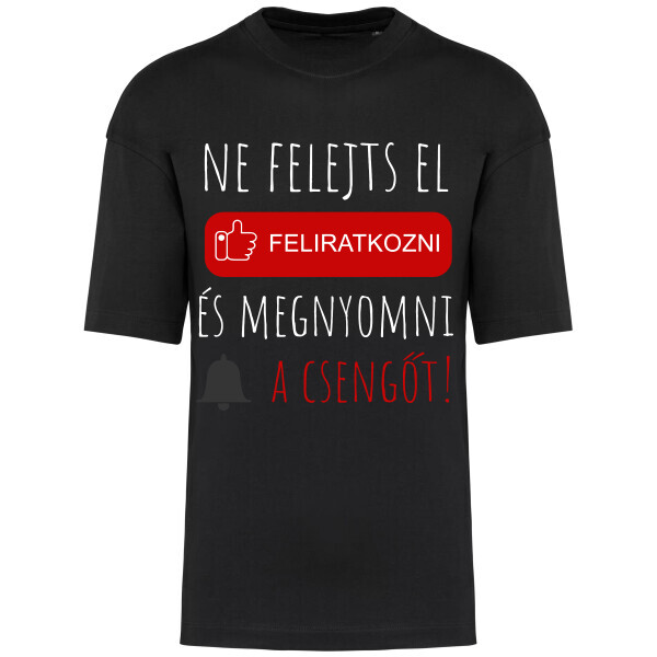 Prémium oversized unisex póló