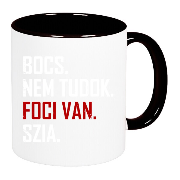 Színes fülű és belsejű bögre