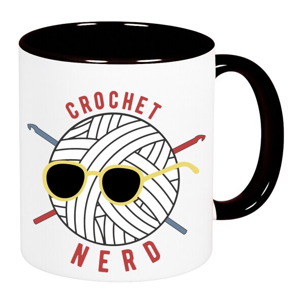 Színes fülű és belsejű bögre