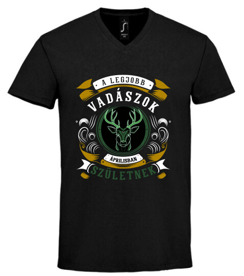 Unisex V nyakú póló