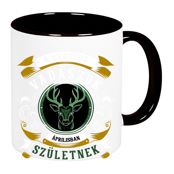 Színes fülű és belsejű bögre