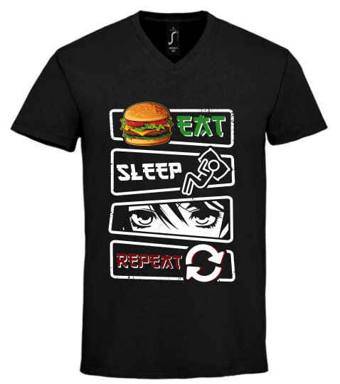 Unisex V nyakú póló