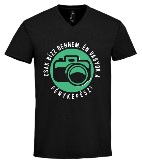 Unisex V nyakú póló