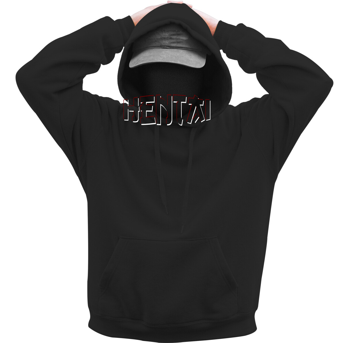 Kapucnis belebújós pulóver