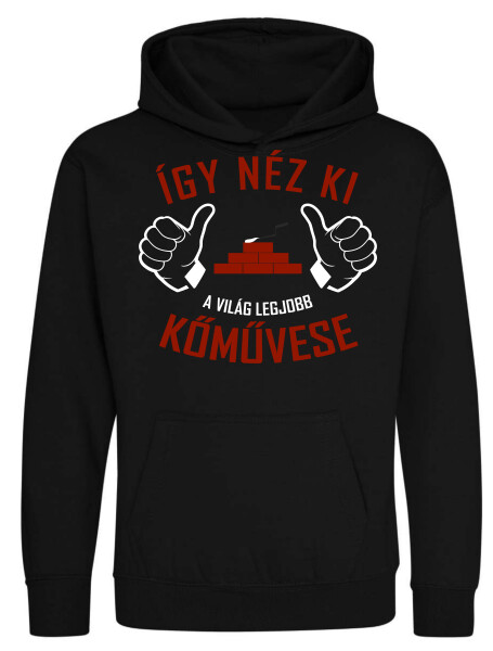 Kapucnis belebújós gyerek pulóver