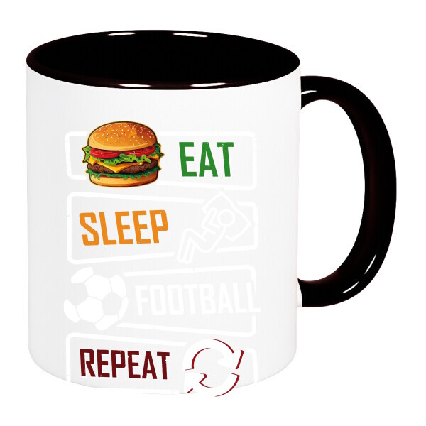 Színes fülű és belsejű bögre