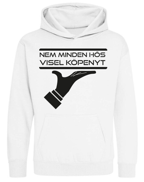 Kapucnis belebújós gyerek pulóver