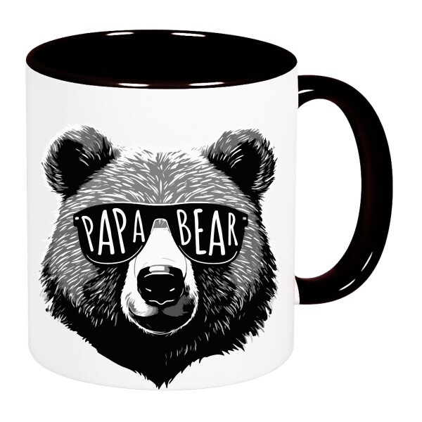 Színes fülű és belsejű bögre