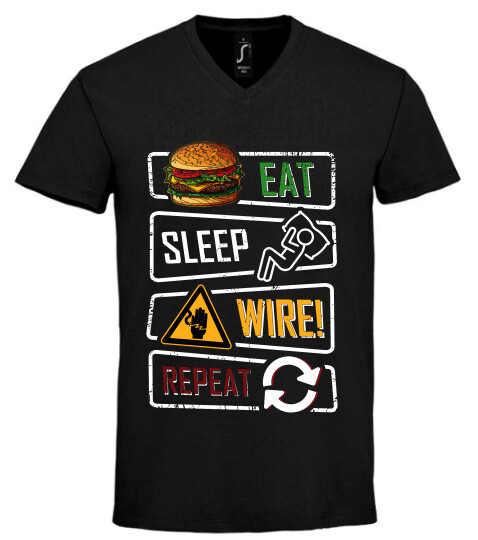 Unisex V nyakú póló