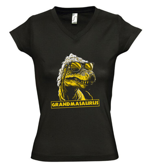 Női V nyakú póló