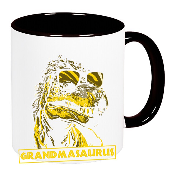 Színes fülű és belsejű bögre