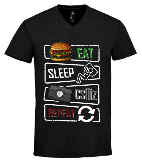 Unisex V nyakú póló