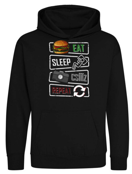 Kapucnis belebújós gyerek pulóver