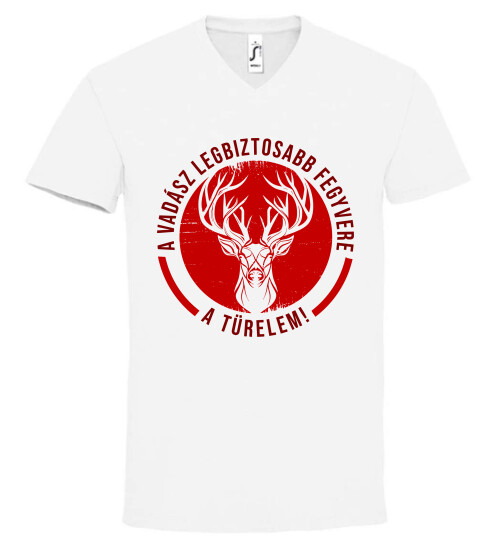 Unisex V nyakú póló