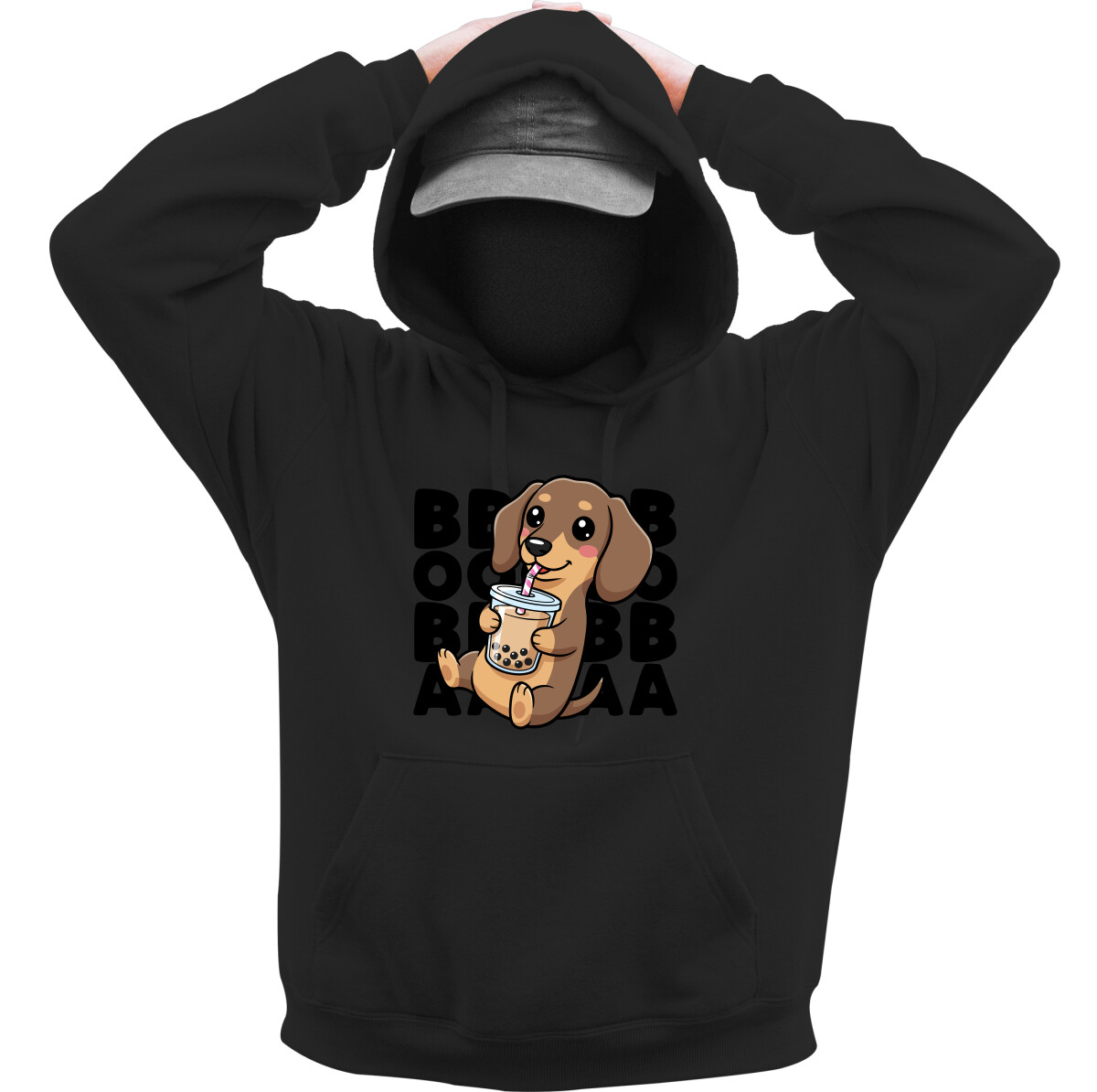 Kapucnis belebújós pulóver