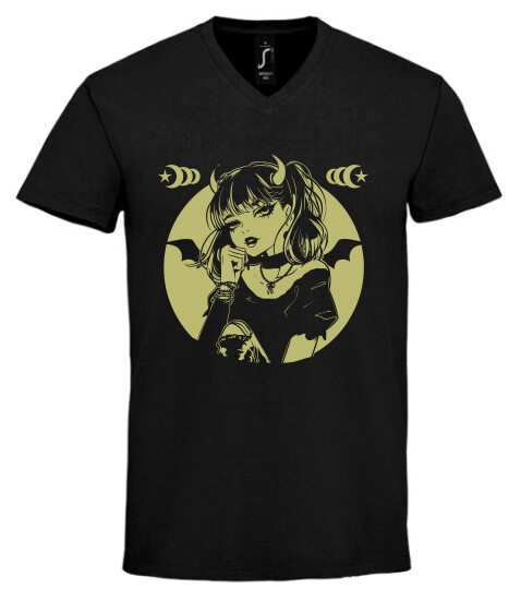 Unisex V nyakú póló