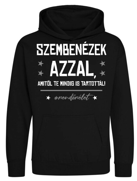 Kapucnis belebújós gyerek pulóver