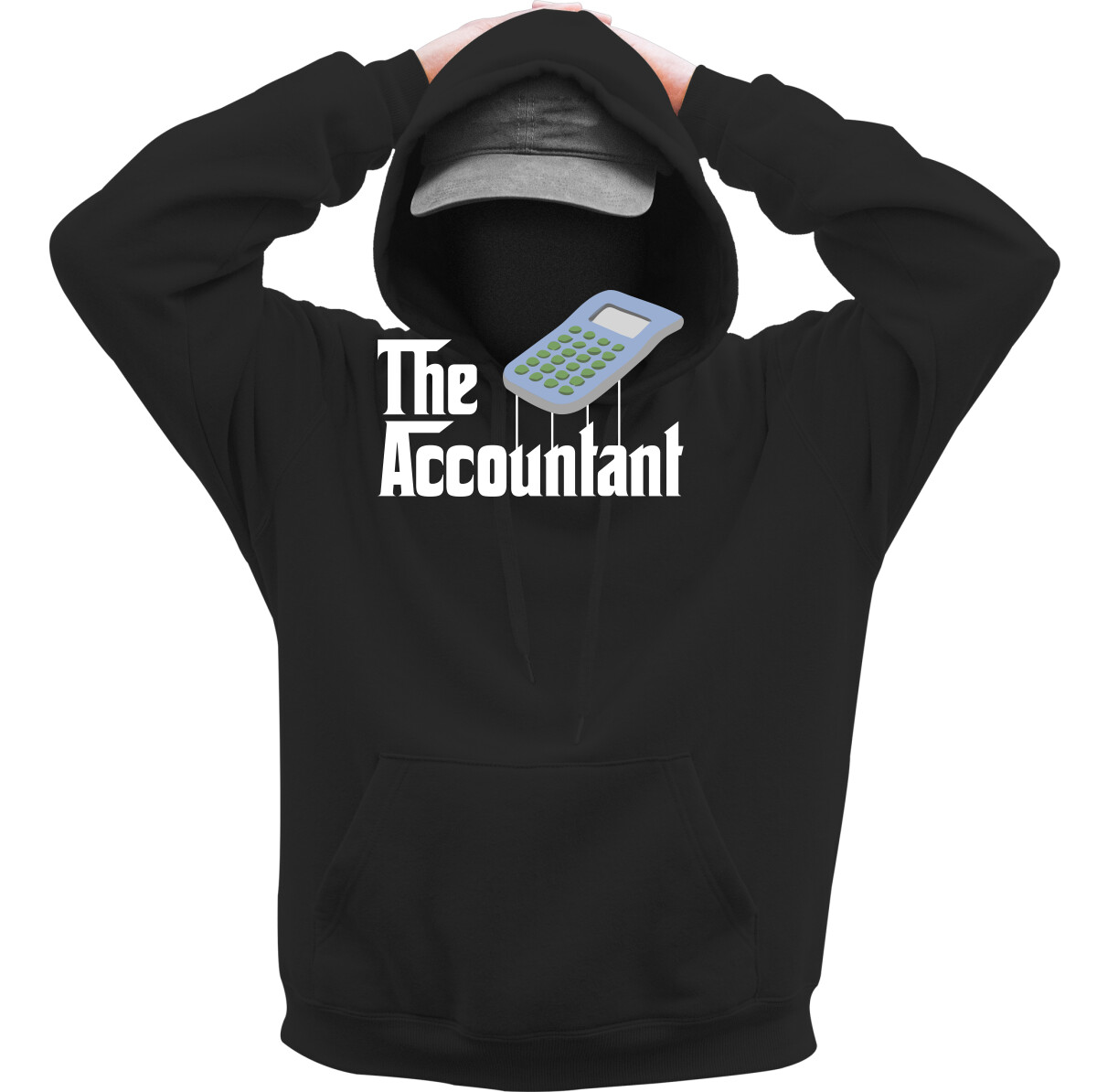 Kapucnis belebújós pulóver