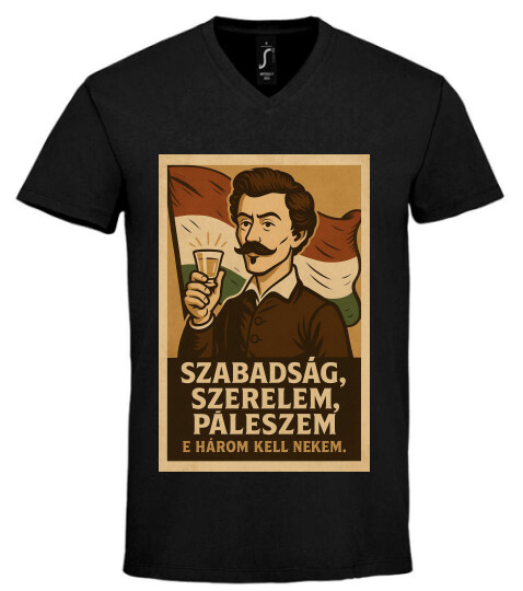 Unisex V nyakú póló