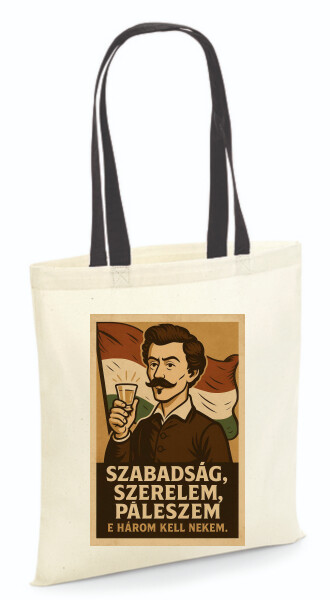 Vászontáska - színes fülű 