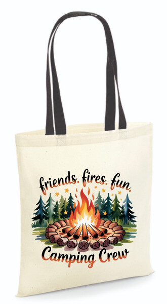 Vászontáska - színes fülű 