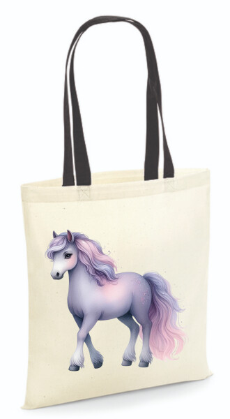 Vászontáska - színes fülű 