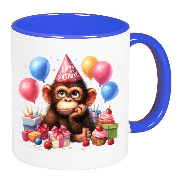 Színes fülű és belsejű bögre