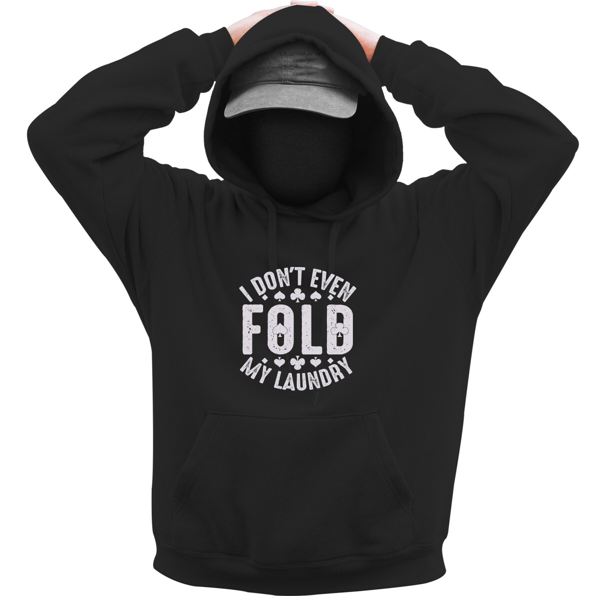 Kapucnis belebújós pulóver