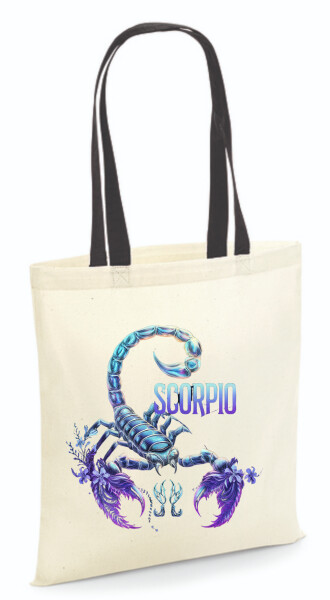 Vászontáska - színes fülű 