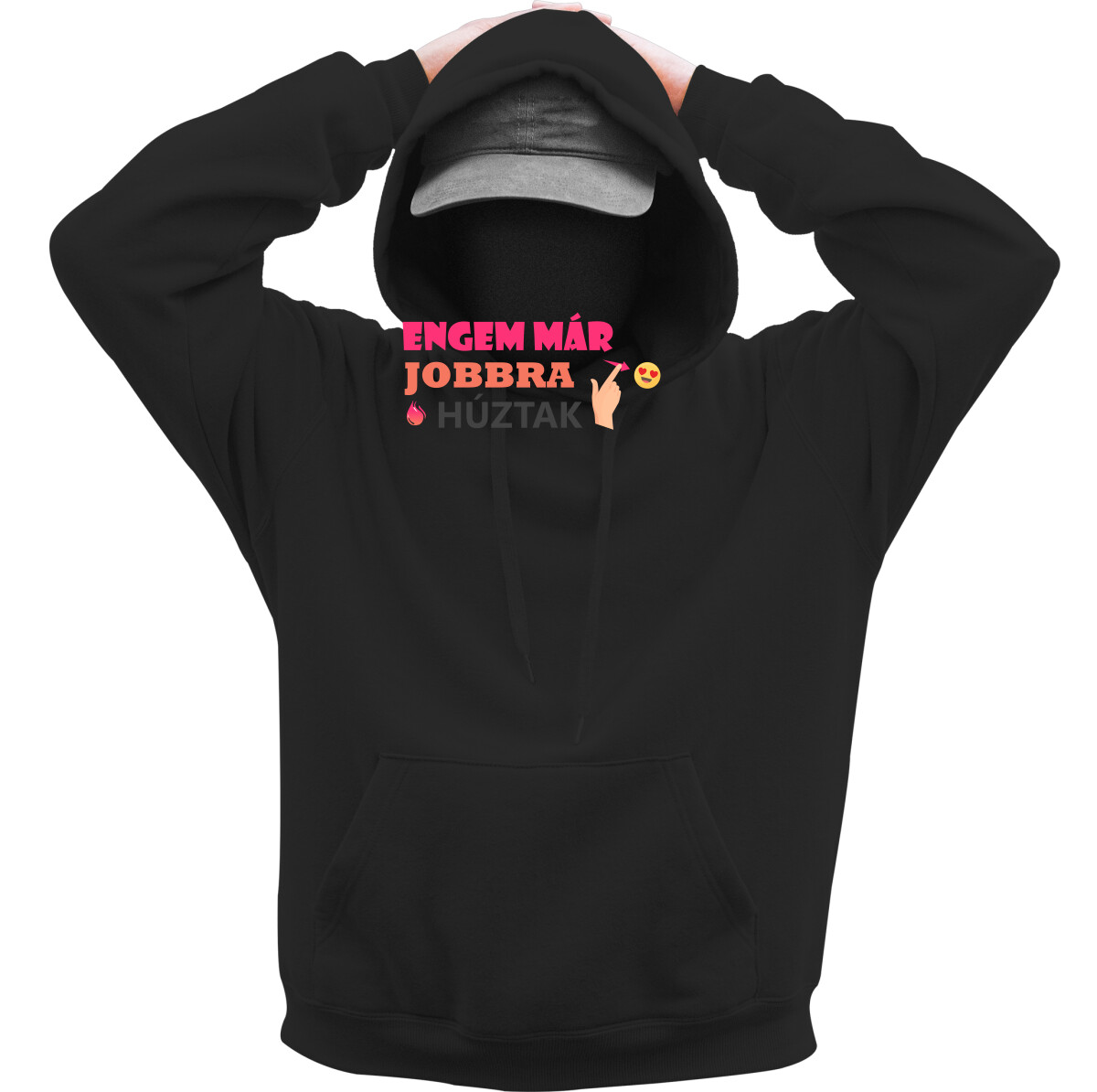 Kapucnis belebújós pulóver