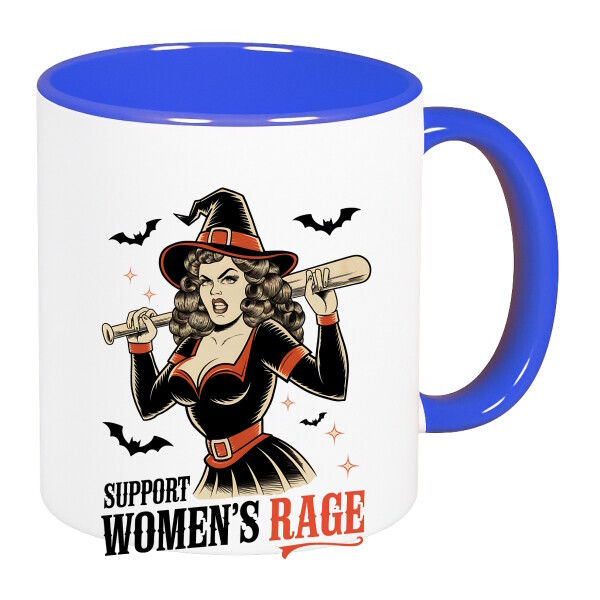 Színes fülű és belsejű bögre