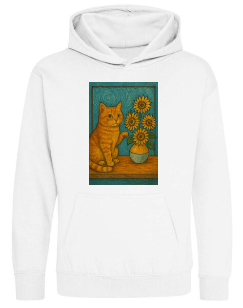 Kapucnis belebújós gyerek pulóver