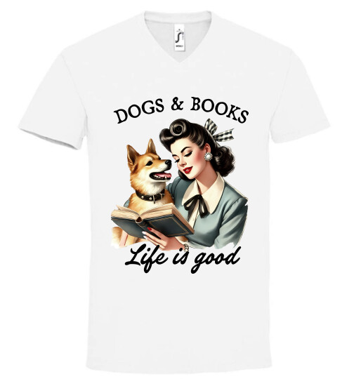 Unisex V nyakú póló