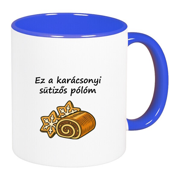 Színes fülű és belsejű bögre