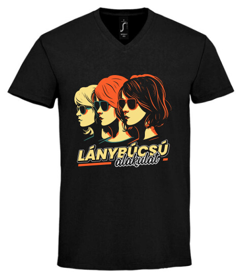 Unisex V nyakú póló