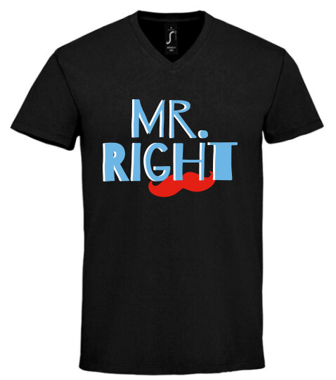 Unisex V nyakú póló