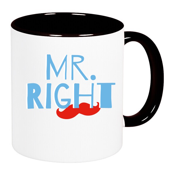 Színes fülű és belsejű bögre