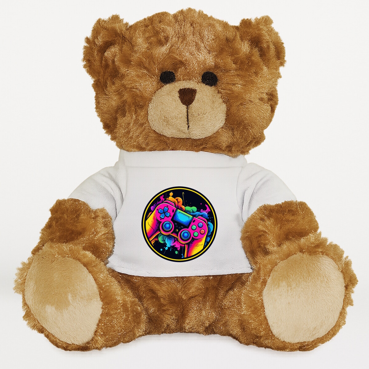 Plüssmaci egyedi pólóval